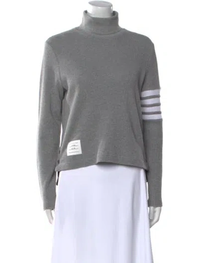 Pre-owned Thom Browne 4-bar Striped Sweatshirt In Gray