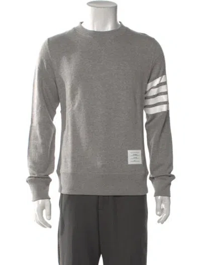 Pre-owned Thom Browne 4-bar Striped Sweatshirt In Grey