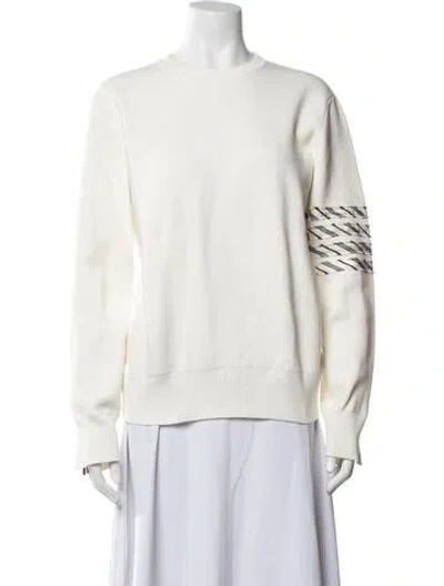 Pre-owned Thom Browne 4-bar Striped Sweatshirt In Neutrals