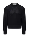 Thom Browne Virgin Wool 4bar Pullover In Blue