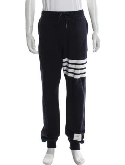 Pre-owned Thom Browne 4-bar Sweatpants In Blue