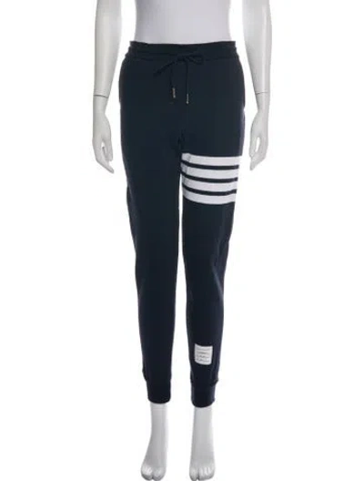 Pre-owned Thom Browne 4-bar Sweatpants In Blue