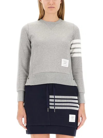 Thom Browne 4bar Sweatshirt In Gray