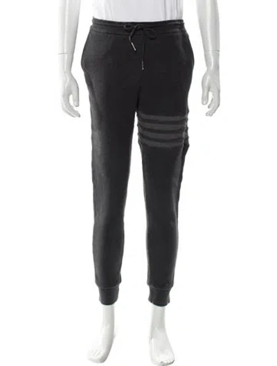 Pre-owned Thom Browne 4-bar Thermal Lounge Bottoms In Gray