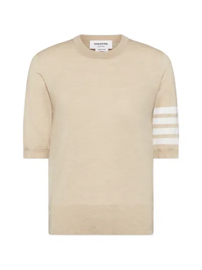 Thom Browne 4-bar T-shirt In Neutral