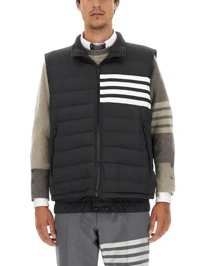 Thom Browne 4bar Vest In Black