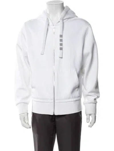 Pre-owned Thom Browne 4-bar In White