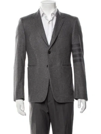 Pre-owned Thom Browne 4-bar Wool Blazer In Grey