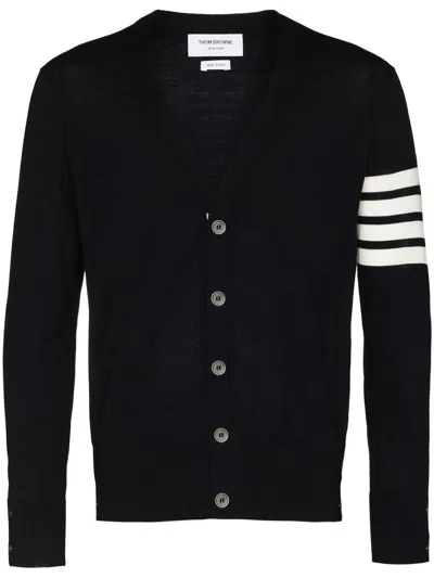 THOM BROWNE THOM BROWNE 4BAR WOOL CARDIGAN