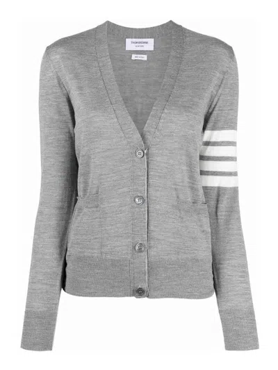 THOM BROWNE 4BAR WOOL CARDIGAN