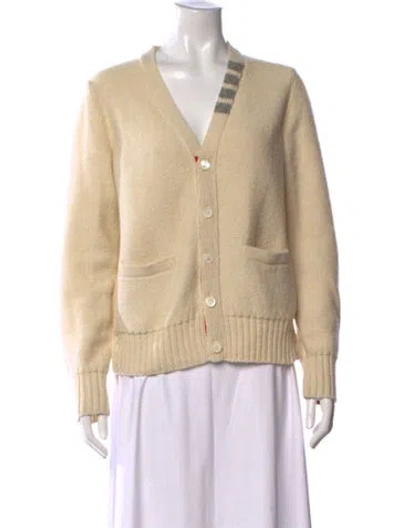 Pre-owned Thom Browne 4-bar Wool Sweater In Neutrals