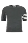 Thom Browne 4bar Wool Top In Gray