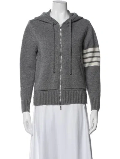 Pre-owned Thom Browne 4-bar Wool Top In Gray