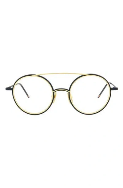 THOM BROWNE THOM BROWNE 50MM ROUND OPTICAL FRAMES