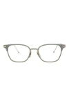 Thom Browne 51mm Pillow Optical Frames In Matte Grey Silver