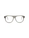 Thom Browne Aviator-style Acetate Optical Frames Eyeglass Frame Grey Size 55 Acetate In Satin Grey