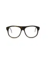 Thom Browne Aviator-style Acetate Optical Frames Eyeglass Frame Brown Size 55 Acetate In Tortoise