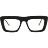 Thom Browne 52mm Square Optical Glasses In Black