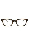 Thom Browne 52mm Square Optical Glasses In Tortoise