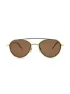 Thom Browne Unisex Tb109 53mm Sunglasses In Gold