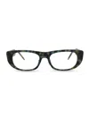Thom Browne Round-frame Acetate Optical Frames In Navy Tortoise