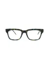 Thom Browne Square-frame Metal, Acetate Optical Frames In Navy Tortoise