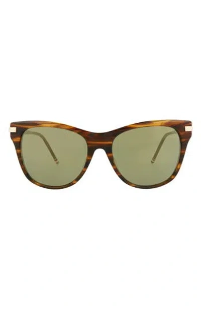 Thom Browne 56mm Cat Eye Sunglasses In Green