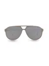 Thom Browne Aviator-frame Acetate Sunglasses In Grey