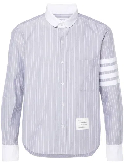 THOM BROWNE 4-BAR STRIPED SHIRT