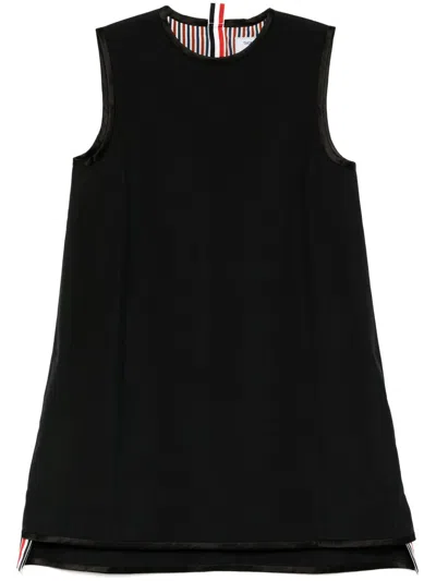 Thom Browne A-line Shift Dress In 黑色