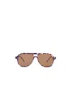 Thom Browne Abstract-pattern Sunglasses In Brown