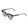 Thom Browne Acetate And Titanium Rectangular Eyeglasses Unisex In Black