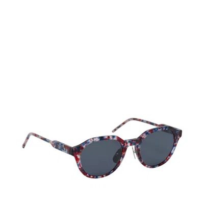 Thom Browne Acetate Oval Sunglasses Unisex In Multi