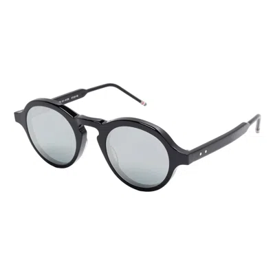 Thom Browne Acetate Round Sunglasses Unisex In Black