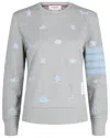 Thom Browne Nautical Embroidered French Terry Sweatshirt