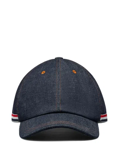 Thom Browne Adjustable-strap Baseball Cap In Blue