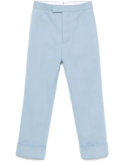 Thom Browne Adjustable-strap Trousers In Blue
