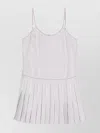 Thom Browne Adjustable Straps Pleated Minidress