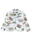 Thom Browne All-over Print Blazer In Multi