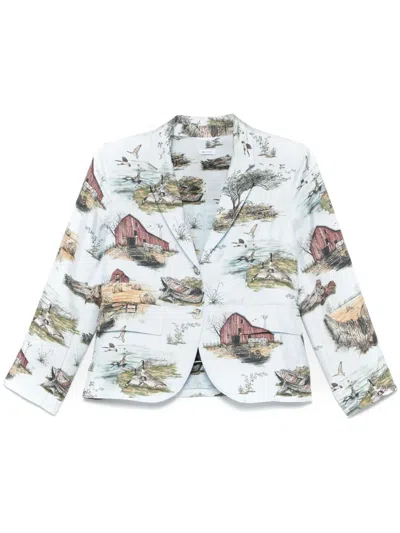 Thom Browne All-over Print Blazer