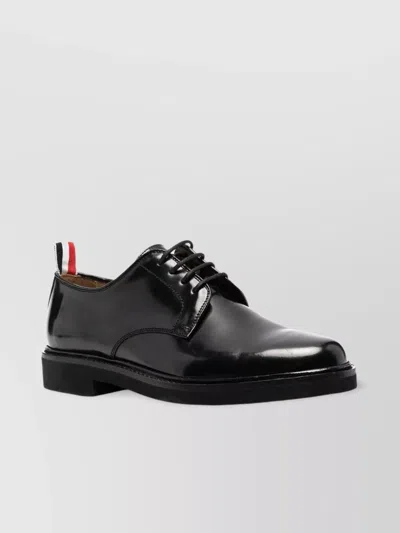 Thom Browne Almond Toe Leather Lace-up Shoes