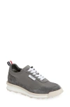 Thom Browne Gray Double Tech Nylon Alumni Sneakers
