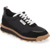 Thom Browne Alumni Paneled Sneakers In Black