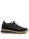 Thom Browne Alumni Trainer In Tech Nylon In Black
