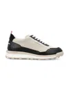 THOM BROWNE ALUMNI TRAINER IN SALT AND PEPPER COTTON