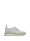Thom Browne Leather Sneaker In Tonal White Fun Mix