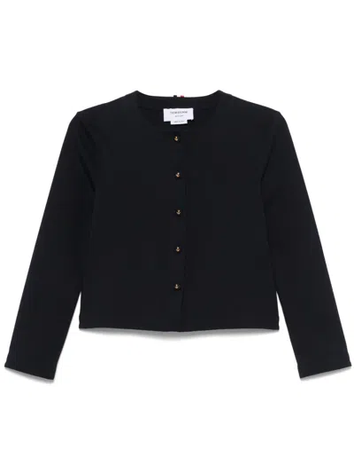 THOM BROWNE ANCHOR BUTTONS CREW-NECK CARDIGAN