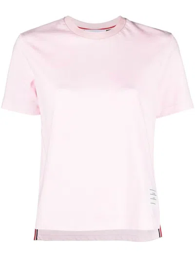 Thom Browne Anchor-print T-shirt In 粉色