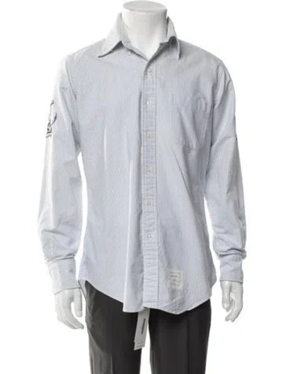 Pre-owned Thom Browne Anchor Striped Dress Shirt In Multi