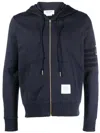 Thom Browne Anchor Zip-up Hoodie In Blau